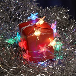 Гирлянда линейная Звездочки USB 20LED мульти, IP 20, 1.8м, CL571 41646 - фото 84009