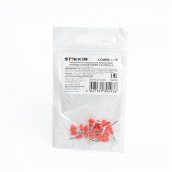 Наконечник штыревой втулочный изолированный НШВИ 1-8, LD405-108 (DIY упаковка 25 шт) 39376 - фото 84572