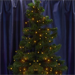 Гирлянда 230V  100 LED желтый, IP 20,  шнур 3м , CL05 32309 - фото 85390