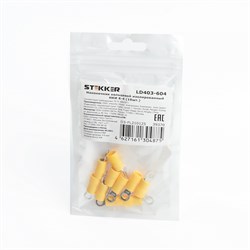 Наконечник кольцевой изолированный НКИ 6-4, LD403-604 (DIY упаковка 10 шт) 39370 - фото 86097