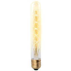IL-V-L32A-60-GOLDEN-E27 CW01 Лампа накаливания Vintage. Форма цилиндр. длина 185 мм. Форма нити CW. UL-00000485 - фото 99217