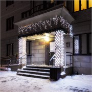 Светодиодная гирлянда ARD-EDGE-CLASSIC-2400x600-BLACK-88LED-MILK-FLASH White (230V, 6W) (Ardecoled, IP65) 034125