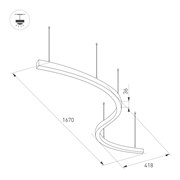 Светильник SP-LINE-HANG ARC-S3535-D800-65W Day4000 (BLACK, 230V) (Arlight, Металл) 034046(1)
