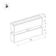 Светильник MAG-DOTS-FOLD-25-S800-24W Warm3000 (BK, 30 deg, 24V) (Arlight, IP20 Металл, 3 года) 034224