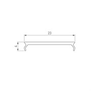 Экран MAT-L-BLACK-3000 черный для PLS-LOCK (Arlight, Пластик) 047720