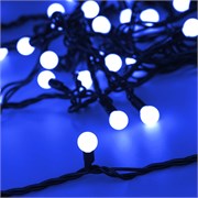 Светодиодная гирлянда ARD-BALL-CLASSIC-D13-10000-BLACK-100LED BLUE (230V, 7W) (Ardecoled, IP65) 025570