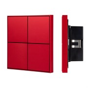 INTELLIGENT ARLIGHT Кнопочная панель KNX-304-23-IN Rose Red (BUS, Frame) (IARL, IP20 Металл, 2 года) 039668