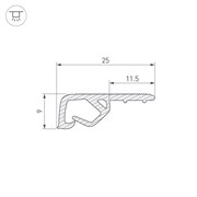 Профиль STRETCH-CEIL-TEXTILE-2600 (Arlight, Пластик) 039517