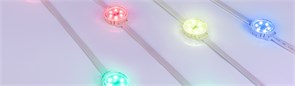 Модуль управляемый SOLEX-DMX-3535-6-24V RGB 120deg (D40x16mm, 1.5W, IP67) (Arlight, Пластик, 3 года) 028882