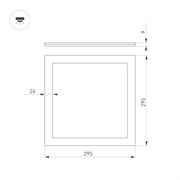 Светильник DL-INTENSO-S300x300-18W Day4000 (WH, 120 deg, 230V) (Arlight, IP40 Металл, 3 года) 036227