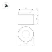 Светильник MAG-MICROCOSM-POINT-R60-5W Day4000 (BK, 36 deg, 24V) (Arlight, IP20 Металл, 3 года) 043257