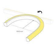 Лента герметичная MOONLIGHT-TOP-A140-16x15mm 24V Warm3500 (9.6 W/m, IP65, 2835, 5m, wire x1) (Arlight, Силикон) 038604