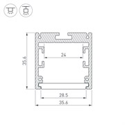 Профиль SL-ARC-3535-TWIST180-500 WHITE (Arlight, Алюминий) 032687