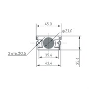 Модуль герметичный ARL-PL2835-V18x50-1.4W-12V White (Arlight, Закрытый) 020641