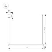 Светильник SP-UMBRA-HANG-H-L900-15W Day4000 (GD, 120 deg, 230V) (Arlight, IP20 Металл, 3 года) 036946