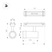 Светильник MAG-VIBE-SPOT-ZOOM-R47-10W Day4000 (BK, 20-55 deg, 48V) (Arlight, IP20 Металл, 5 лет) 044482