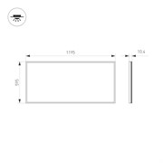 Панель IM-600x1200A-48W White (Arlight, IP40 Металл, 3 года) 023158(1)
