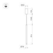 Светильник SP-JEDI-HANG-R18-10W Warm3000 (BK, 360 deg, 230V) (Arlight, IP20 Пластик, 3 года) 039538