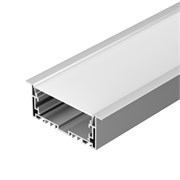 Профиль с экраном S2-LINIA94-F-2500 ANOD+OPAL (Arlight, Алюминий) 021178(1)