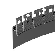 Профиль PLINTUS-FANTOM-BENT-H35-SIDE-2000 BLACK (Arlight, Алюминий) 043676