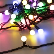 Светодиодная гирлянда ARD-BALL-CLASSIC-D13-10000-BLACK-100LED RGB (230V, 7W) (Ardecoled, IP65) 025573