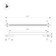 Светильник MAG-MICROCOSM-LASER-L300-15W Warm3000 (BK, 30 deg, 24V) (Arlight, IP20 Металл, 3 года) 043275