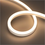 Лента герметичная MOONLIGHT-SIDE-A140-12x24mm 24V Warm3000 (9.6 W/m, IP68, 5m, wire x2) (Arlight, Вывод прямой, 3 года) 038602
