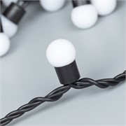 Светодиодная гирлянда ARD-BALL-CLASSIC-D17.5-10000-BLACK-100LED RGB (230V, 7W) (Ardecoled, IP65) 025585