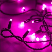 Светодиодная гирлянда ARD-STRING-CLASSIC-10000-BLACK-100LED-STD PINK (230V, 7W) (Ardecoled, IP65) 025806