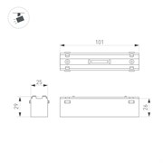Светильник MAG-VIBE-LASER-L101-6W Day4000 (WH, 24 deg, 48V) (Arlight, IP20 Металл, 5 лет) 044416