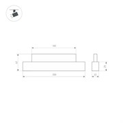 Светильник MAG-ORIENT-FLAT-L350-12W Day4000 (WH, 80 deg, 48V) (Arlight, IP20 Металл, 5 лет) 049590