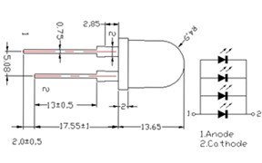 Светодиод ARL-10080PGC4-20 (Arlight, 10мм (круглый)) 017457