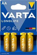 Батарейки VARTA LONGLIFE LR06 AA BL4 (блистер 4шт) 4008496525157