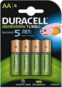Аккумулятор DURACELL HR6 АА 2500мАч уже заряжены BL4  (блистер 4шт) 5000394098664