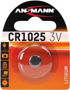 Батарейки литиевые ANSMANN 1516-0005 CR1025 BL1 11715Б