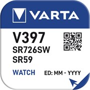 Батарейки серебряно-цинковые VARTA SR397 BL1 4008496245765