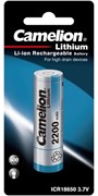 Camelion  ICR18650  2200 mah (ICR18650F-22BP1, аккумулятор, 3.7 V, Li-Ion/ LiCoO2) 14720-1