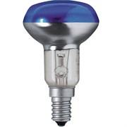Лампа зеркальная синяя D=50мм, цоколь Е14 CONC. R50 SP BLUE 40W 240V 4050300001258