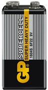 Батарейки GP Supercell 1604S/6F22 SR1 Крона (упак. 10шт) 01156Б