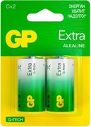 Алкалиновые батарейки GP Extra Alkaline 14А типоразмера C - 2 шт. на блистере GP 14AXNEW-2CR2 _20/16 15469