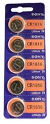 Батарейки литиевые SONY CR1616 BL5 10766Б