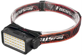 Фонарь аккумуляторный налобный FOCUSray 1303 18650 1200 мАН 3,7V встроенный ,индикатор заряда 16 диодов 890149 890149