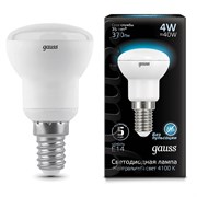 Лампа Gauss R39 4W 370lm 4100K Е14 LED 1/10/100 106001204