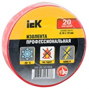 Изолента 0,18х19 мм красная 20 метров ИЭК UIZ-20-10-K04 UIZ-20-10-K04-1