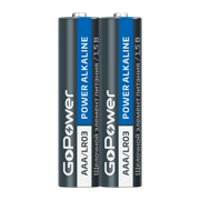 Батарейка GoPower LR03 AAA Shrink 2 Alkaline 1.5V (2/40/800)(в упаковке 2шт) 00-00015600
