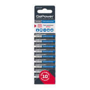 Батарейка GoPower LR03 AAA BL10 Alkaline 1.5V (10/60/360) (в блистере 10шт) 00-00019864