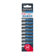 Батарейка GoPower LR6 AA BL10 Alkaline 1.5V (10/60/360) (в блистере 10шт) 00-00019863