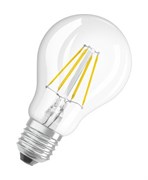 LED лампа CL A  FIL  40 4W/827 230V FIL E27 470Lm прозрачная -   OSRAM 4058075055292