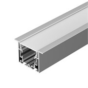 Профиль с экраном S2-LINIA55-F-2500 ANOD+OPAL (Arlight, Алюминий) 021176-1