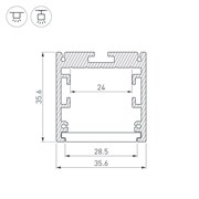 Профиль SL-ARC-3535-LINE-2500 SILVER (Arlight, Алюминий) 025516-1